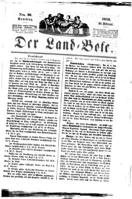 Westricher Zeitung Samstag 28. Februar 1852