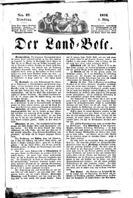 Westricher Zeitung Dienstag 2. März 1852