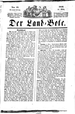 Westricher Zeitung Donnerstag 11. März 1852