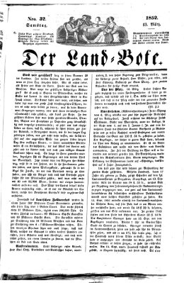 Westricher Zeitung Samstag 13. März 1852