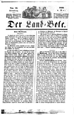 Westricher Zeitung Dienstag 4. Mai 1852