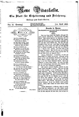 Westricher Zeitung Sonntag 11. April 1852