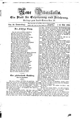 Westricher Zeitung Donnerstag 13. Mai 1852