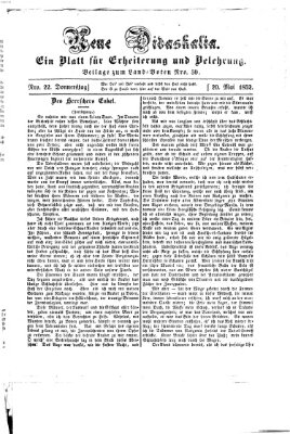 Westricher Zeitung Donnerstag 20. Mai 1852