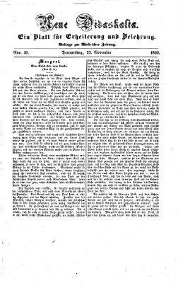 Westricher Zeitung Donnerstag 25. November 1852