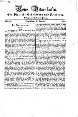 Westricher Zeitung Donnerstag 30. Dezember 1852