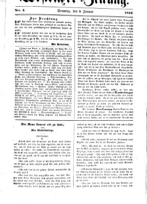 Westricher Zeitung Sonntag 9. Januar 1853