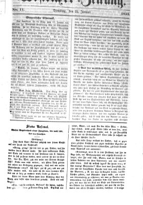 Westricher Zeitung Dienstag 25. Januar 1853