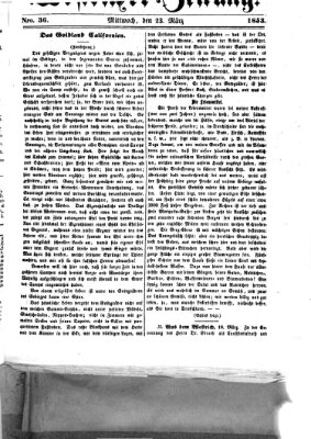 Westricher Zeitung Mittwoch 23. März 1853