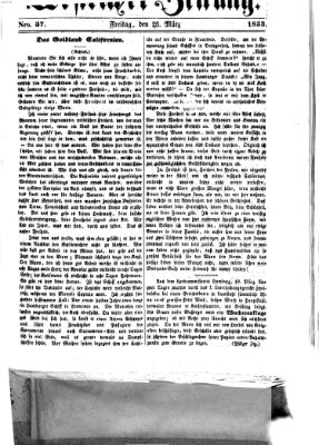 Westricher Zeitung Freitag 25. März 1853