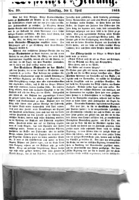 Westricher Zeitung Samstag 2. April 1853