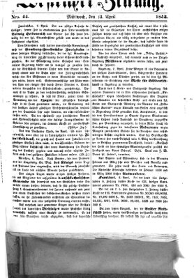 Westricher Zeitung Mittwoch 13. April 1853