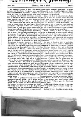 Westricher Zeitung Montag 2. Mai 1853