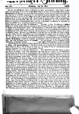 Westricher Zeitung Sonntag 22. Mai 1853