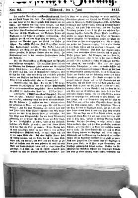 Westricher Zeitung Mittwoch 1. Juni 1853