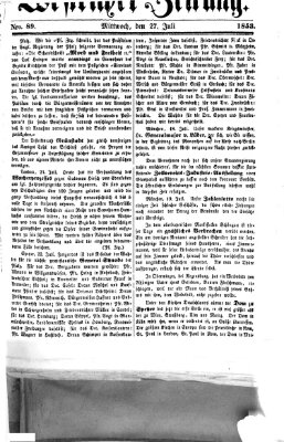 Westricher Zeitung Mittwoch 27. Juli 1853