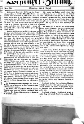 Westricher Zeitung Samstag 6. August 1853