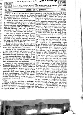 Westricher Zeitung Freitag 2. September 1853