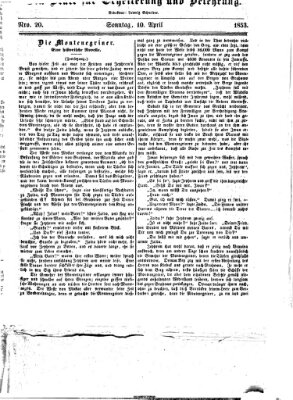 Westricher Zeitung Sonntag 10. April 1853