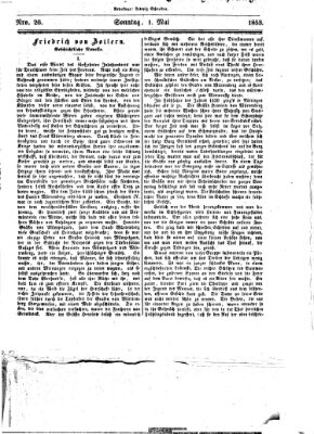 Westricher Zeitung Sonntag 1. Mai 1853