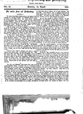 Westricher Zeitung Sonntag 14. August 1853