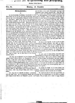 Westricher Zeitung Montag 19. Dezember 1853