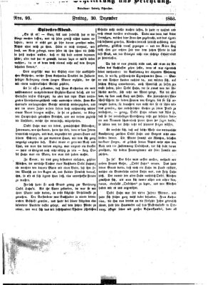 Westricher Zeitung Freitag 30. Dezember 1853