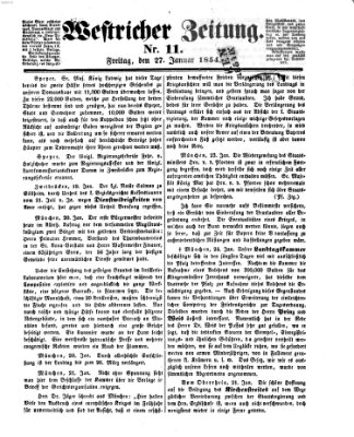 Westricher Zeitung Freitag 27. Januar 1854