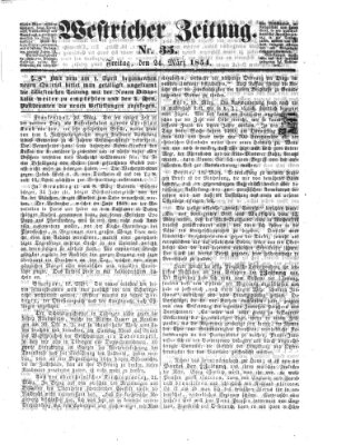 Westricher Zeitung Freitag 24. März 1854