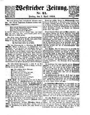 Westricher Zeitung Freitag 7. April 1854