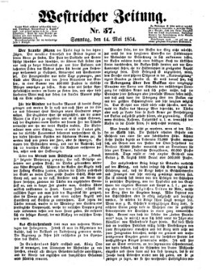 Westricher Zeitung Sonntag 14. Mai 1854