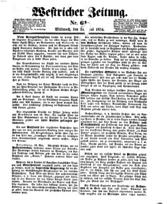 Westricher Zeitung Mittwoch 24. Mai 1854