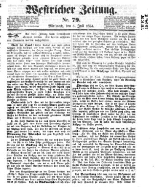 Westricher Zeitung Mittwoch 5. Juli 1854