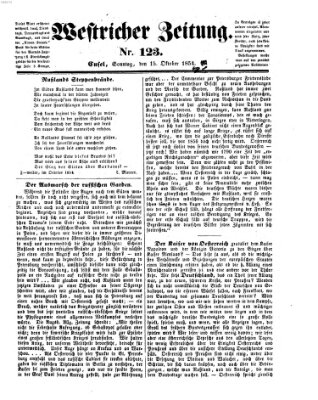 Westricher Zeitung Sonntag 15. Oktober 1854