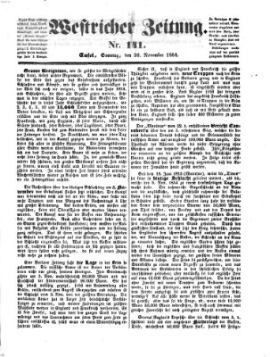 Westricher Zeitung Sonntag 26. November 1854