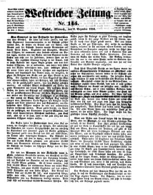 Westricher Zeitung Mittwoch 6. Dezember 1854