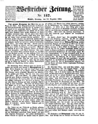 Westricher Zeitung Sonntag 10. Dezember 1854