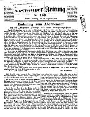 Westricher Zeitung Sonntag 31. Dezember 1854