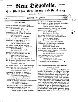 Westricher Zeitung Samstag 28. Januar 1854