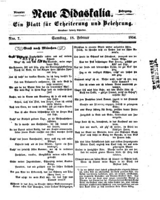 Westricher Zeitung Samstag 18. Februar 1854