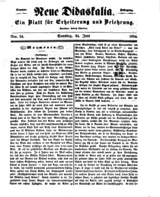 Westricher Zeitung Samstag 24. Juni 1854