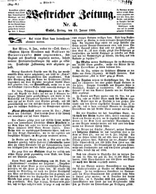 Westricher Zeitung Freitag 12. Januar 1855