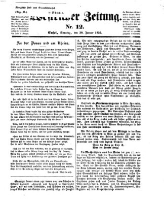 Westricher Zeitung Sonntag 28. Januar 1855