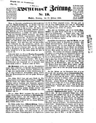 Westricher Zeitung Sonntag 11. Februar 1855