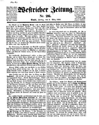 Westricher Zeitung Freitag 2. März 1855