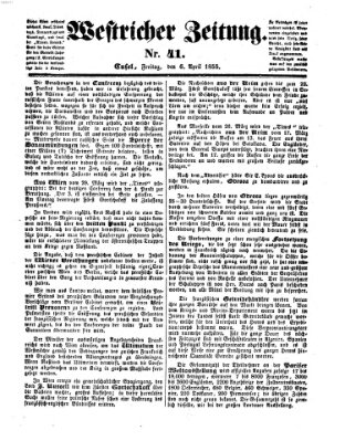 Westricher Zeitung Freitag 6. April 1855