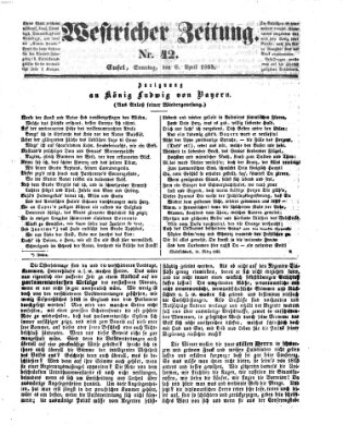 Westricher Zeitung Sonntag 8. April 1855