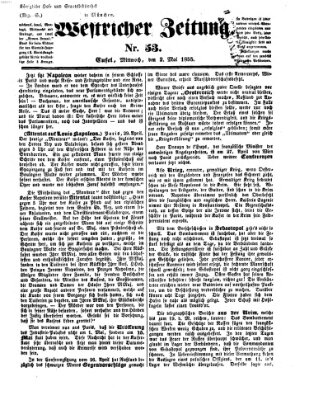 Westricher Zeitung Mittwoch 2. Mai 1855