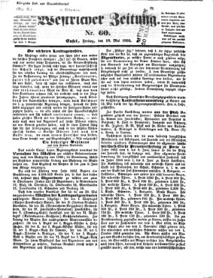 Westricher Zeitung Freitag 18. Mai 1855