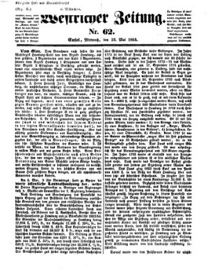 Westricher Zeitung Mittwoch 23. Mai 1855